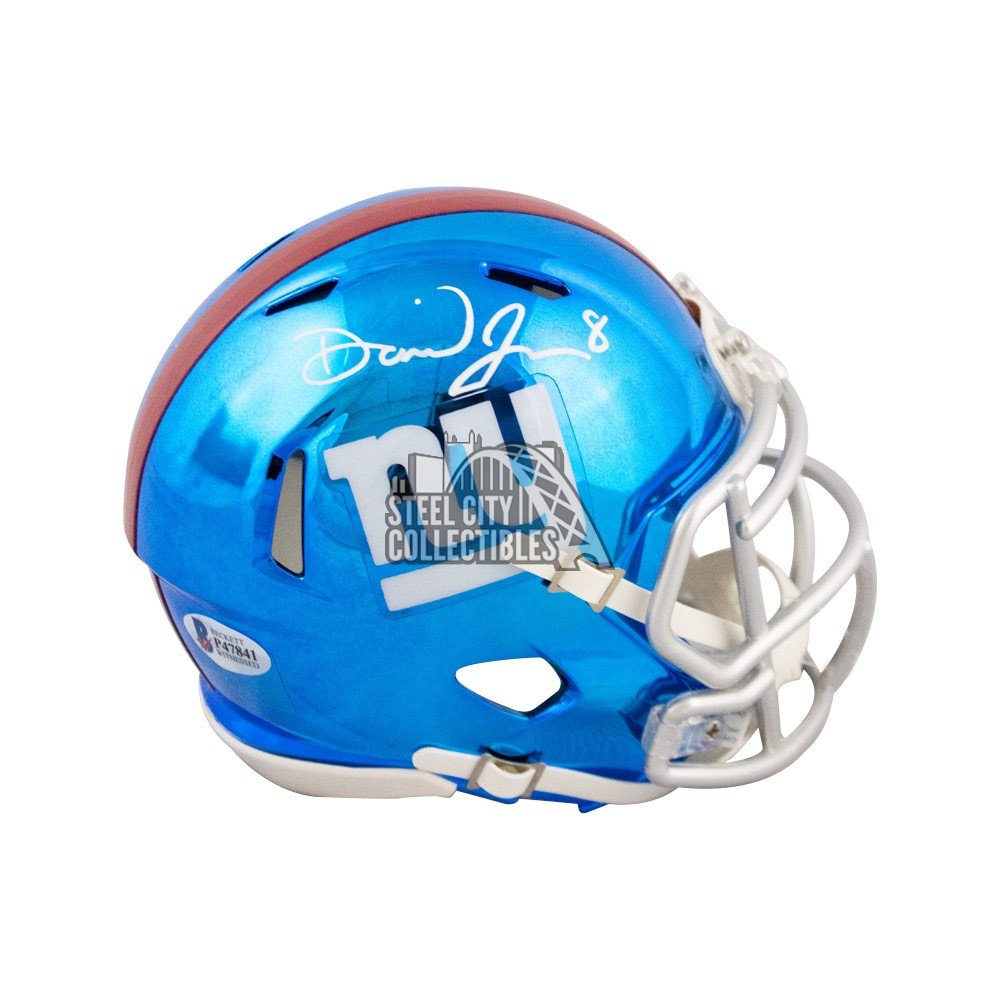 Daniel Jones Signed Mini Helmet