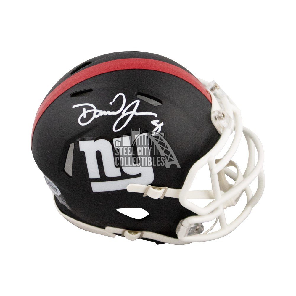 Daniel Jones Signed Mini Helmet