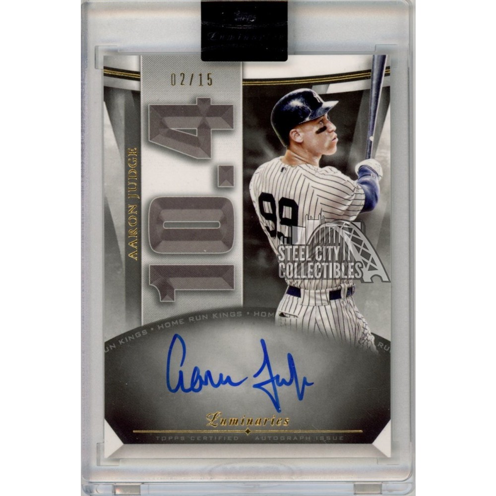 Aaron Judge 2021 Topps Luminaries Home Run Kings Autograph Card 02/15