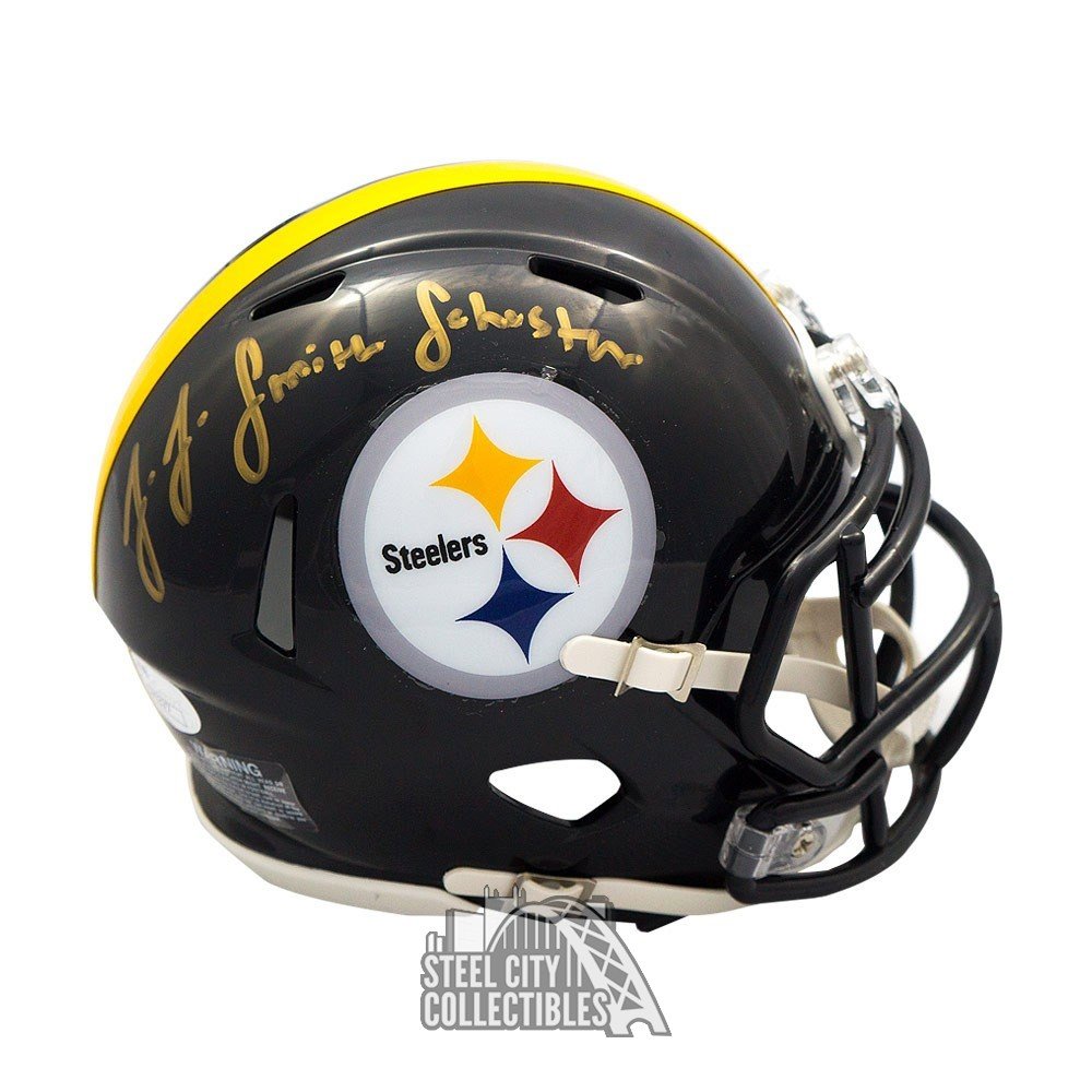 JuJu Smith-Schuster Autographed Steelers Speed Mini Helmet - JSA COA