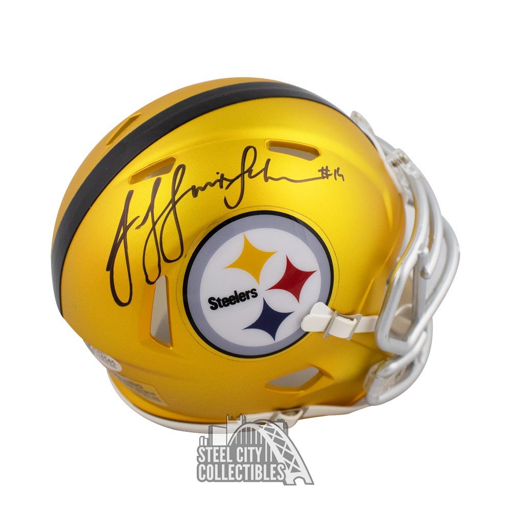 Steelers JuJu Smith-Schuster Signed Authentic Speed Flex Full Size Helmet  BAS 1