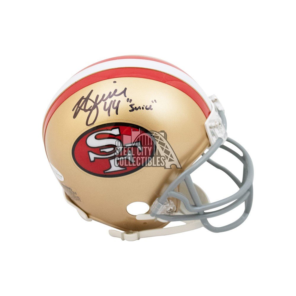 Kyle Juszczyk Juice Autographed San Francisco 49ers Mini Football Helmet -  BAS COA