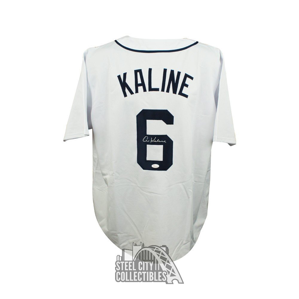 Al Kaline Autographed Detroit Custom White Baseball Jersey - JSA COA