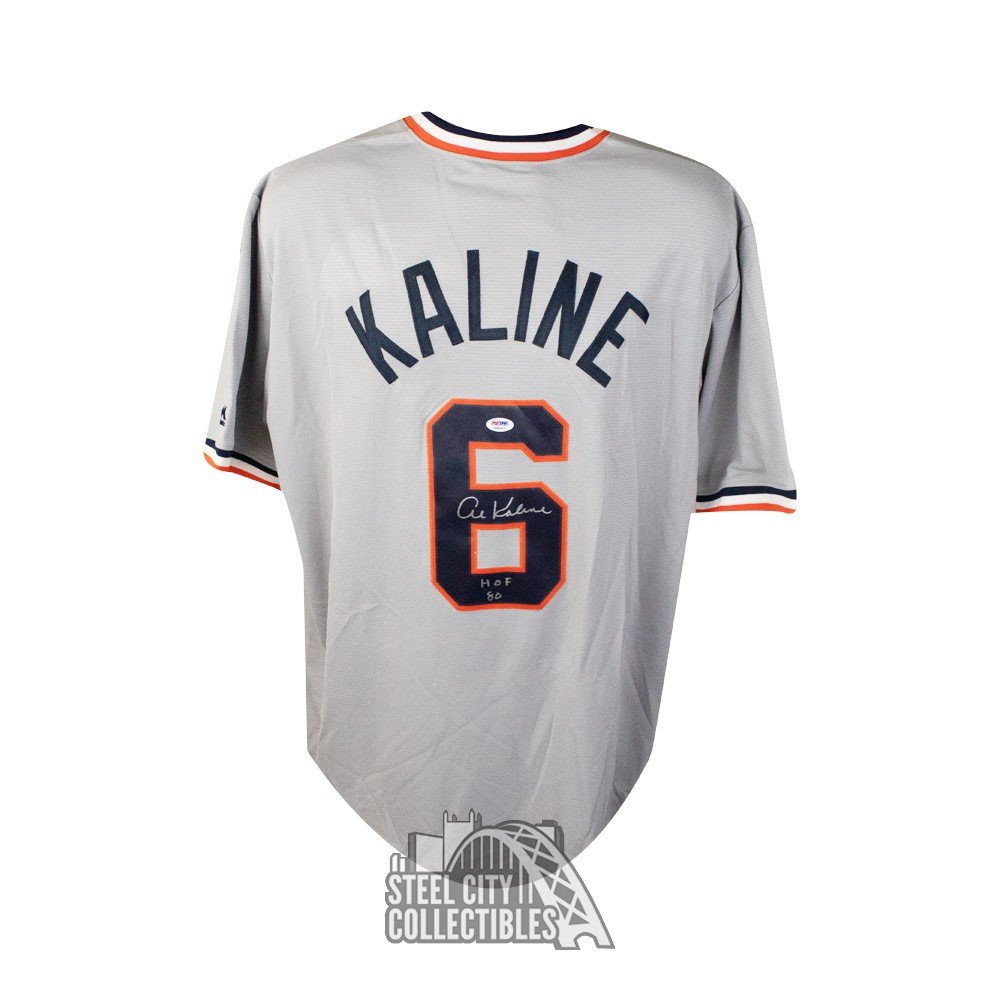 Al Kaline Autographed White Tigers Jersey - Beautifully Matted  and Framed - Hand Signed By Al Kaline and Certified Authentic by Auto JSA  COA - Includes Certificate of Authenticity : Sports & Outdoors