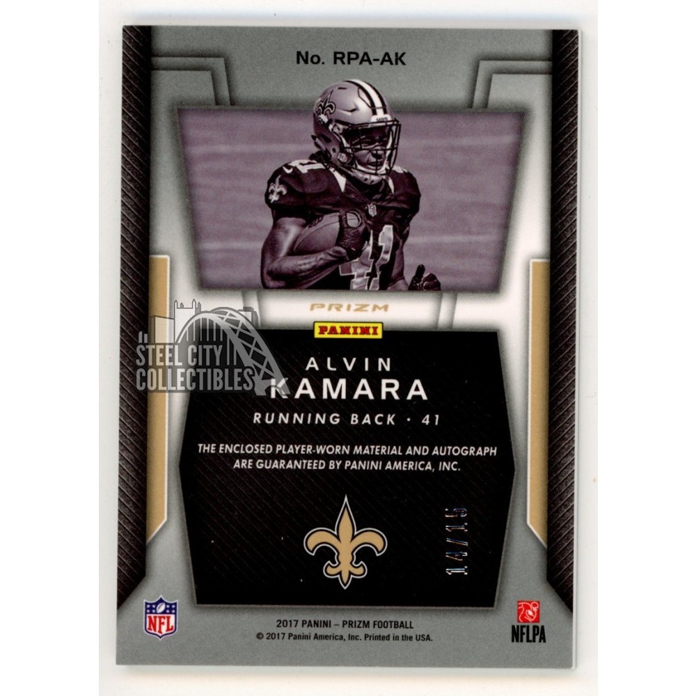 Alvin Kamara Rookie high quality Patch Auto RPA /49