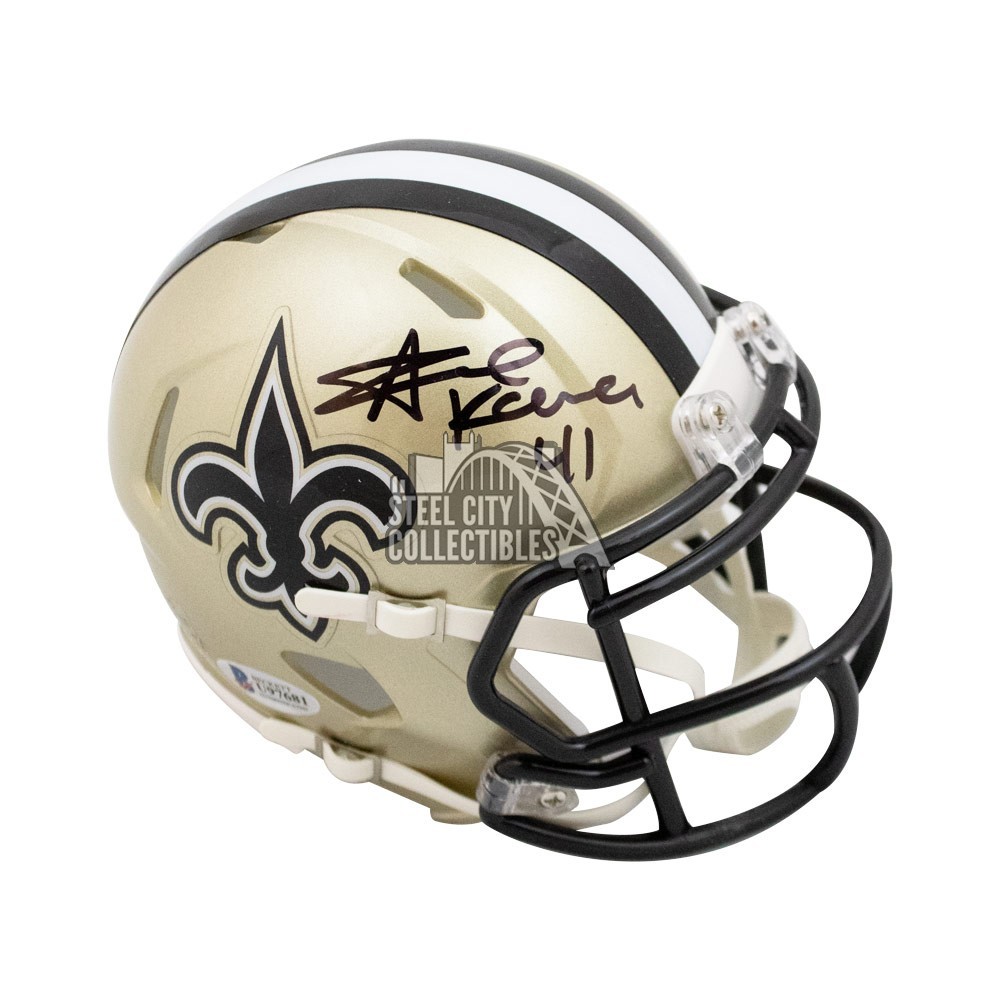 Alvin Kamara Autographed New Orleans Saints White Speed Mini