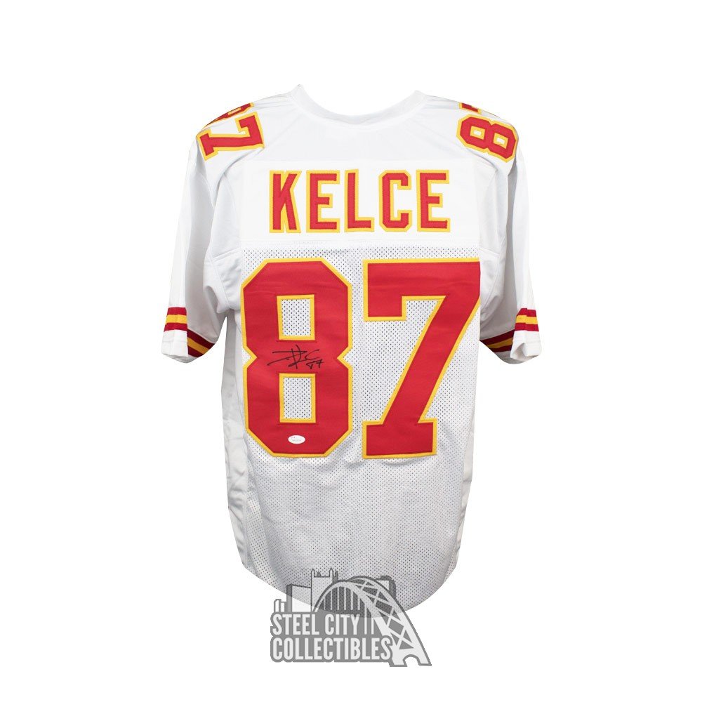 Travis Kelce Autographed Kansas City Chiefs Full-Size Football Helmet - JSA  (A)