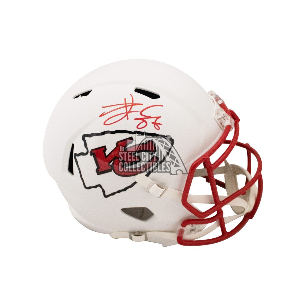 signed travis kelce helmet