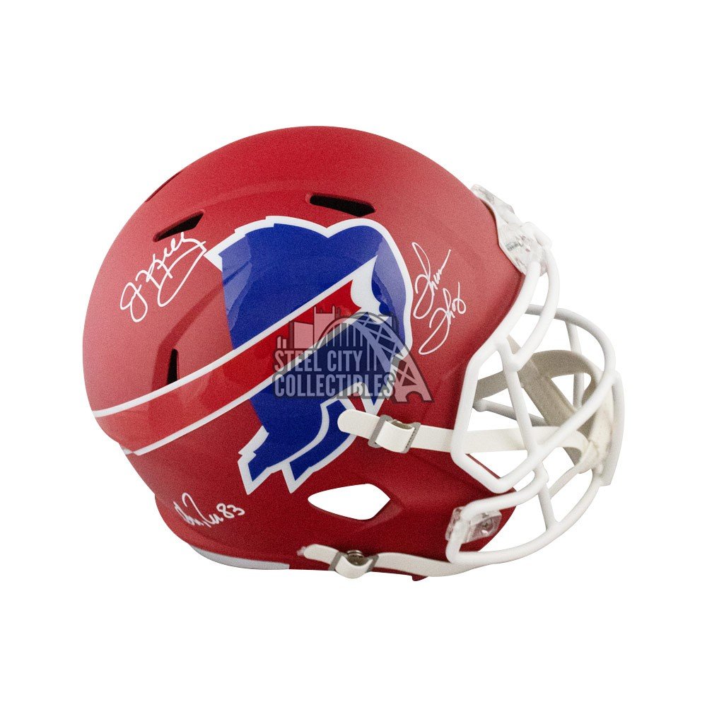 Kelly Reed Thomas Autographed Bills Amp Full-size Football Helmet - Jsa 