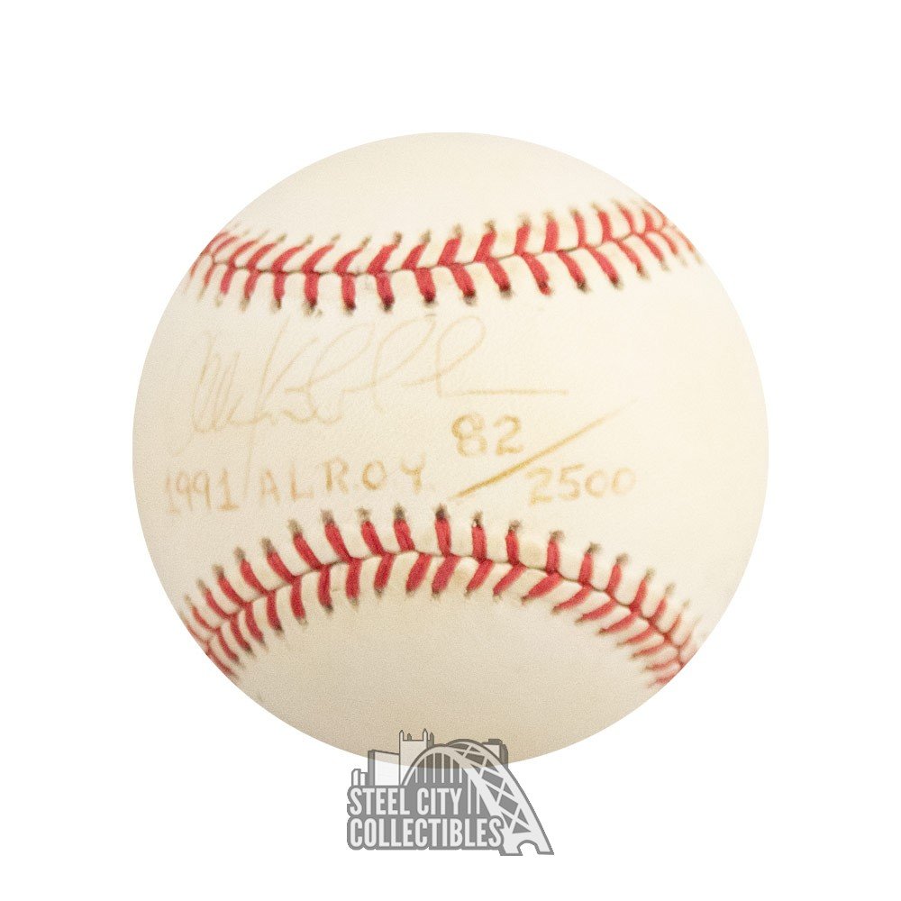 Chuck Knoblauch Autographed Official Major League Baseball Inscribed 91 AL  ROY