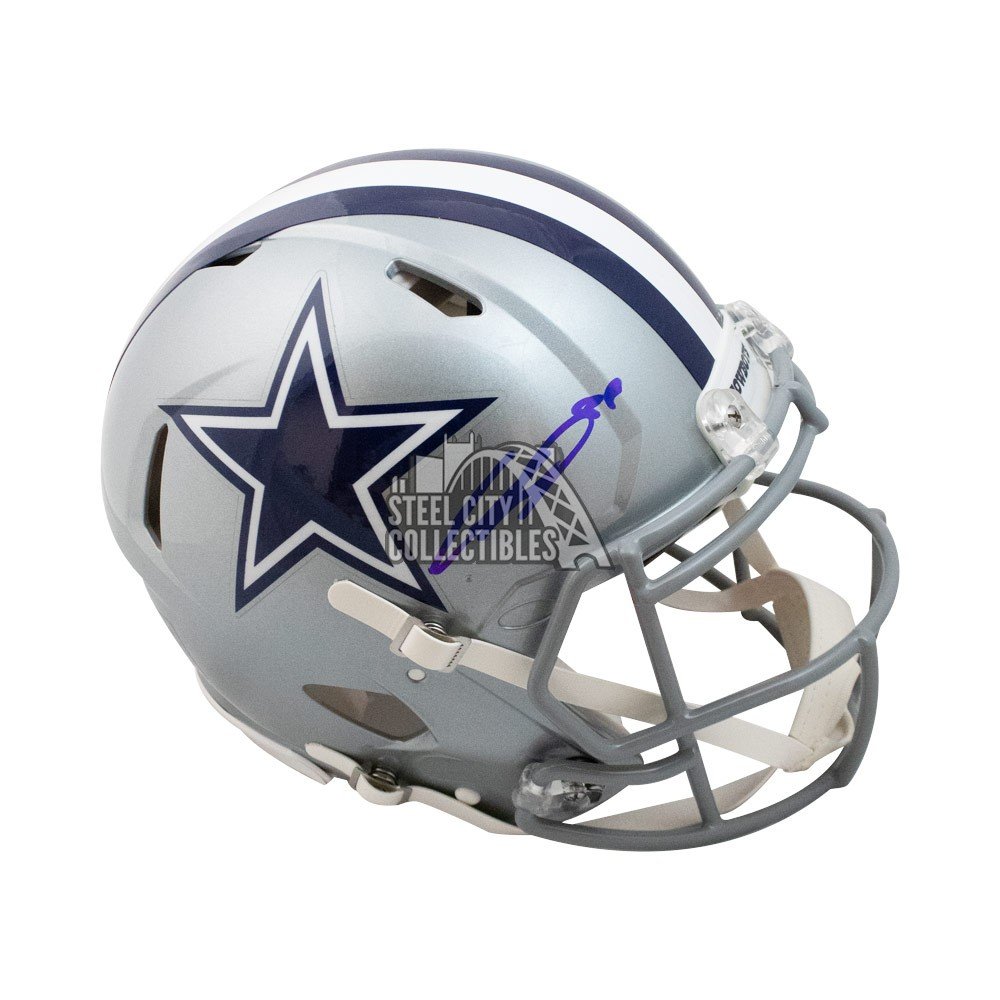 CeeDee Lamb Dallas Cowboys Autographed Riddell Camo Speed Authentic Helmet  with ''America's Team'' Inscription