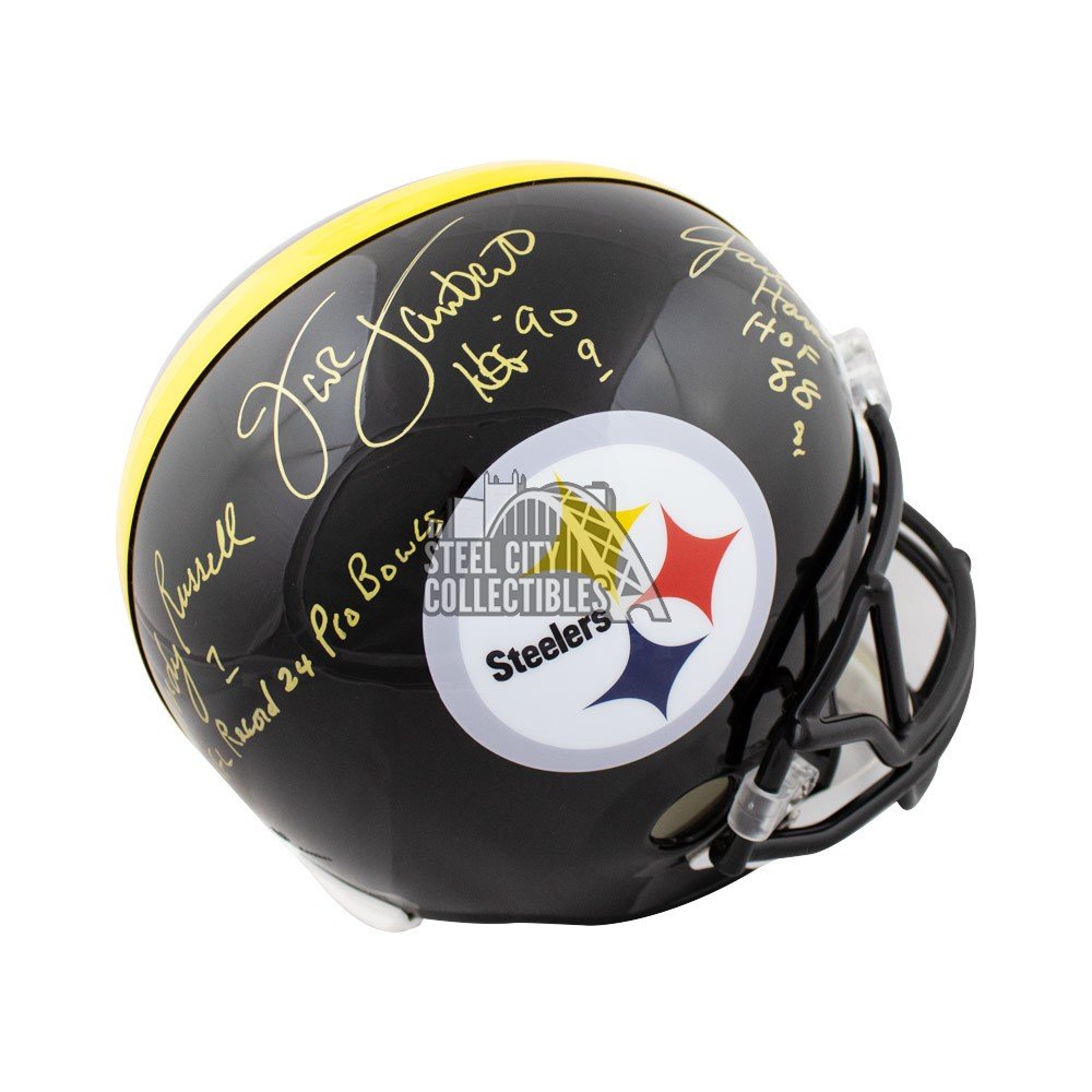 Jack Lambert, Ham, Russell Signed Helmet - Full Size Pittsburgh