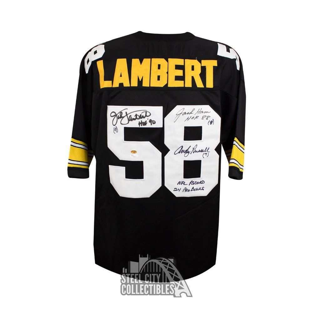 Pittsburgh Steelers Jack Lambert Autographed Inscribed Jersey Jsa Coa