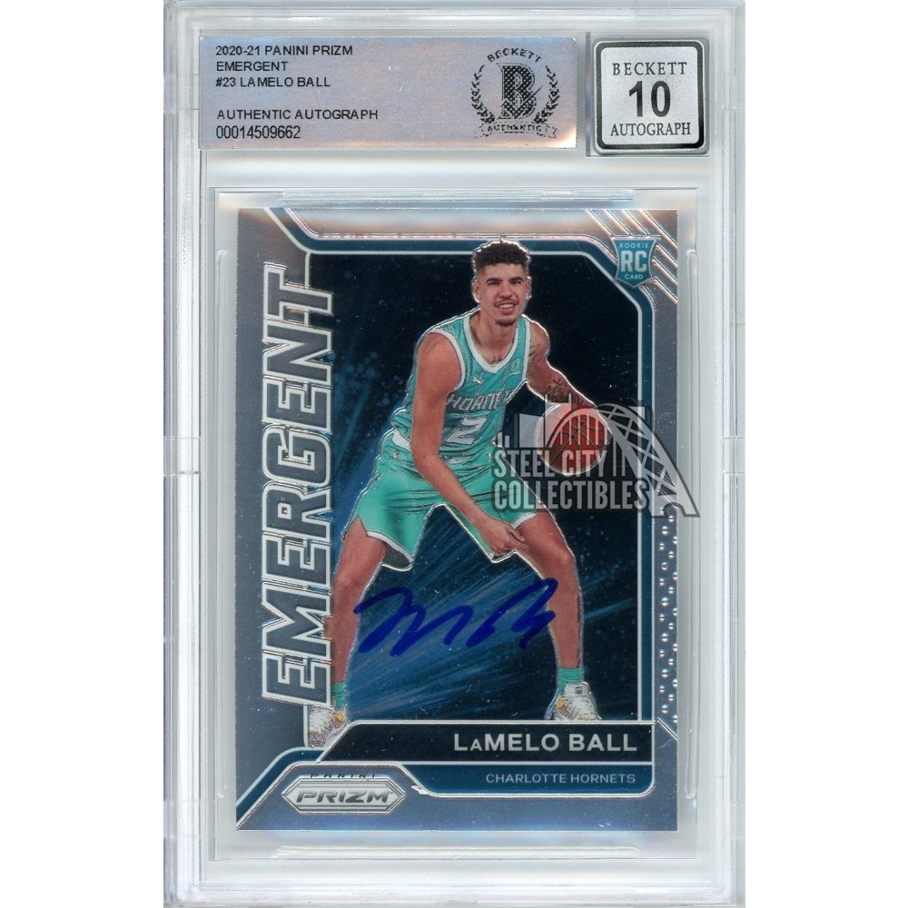 Graded Lamelo Ball Rookie Card Lamelo Ball Prizm Card Draft 