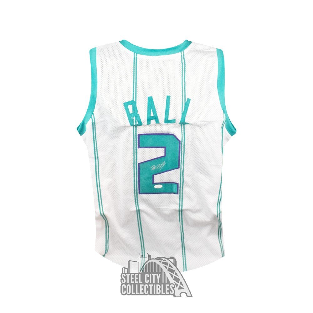 Charlotte Hornets LaMelo Ball Autographed White Nike Swingman Jersey Size  XL Beckett BAS QR Stock #209487