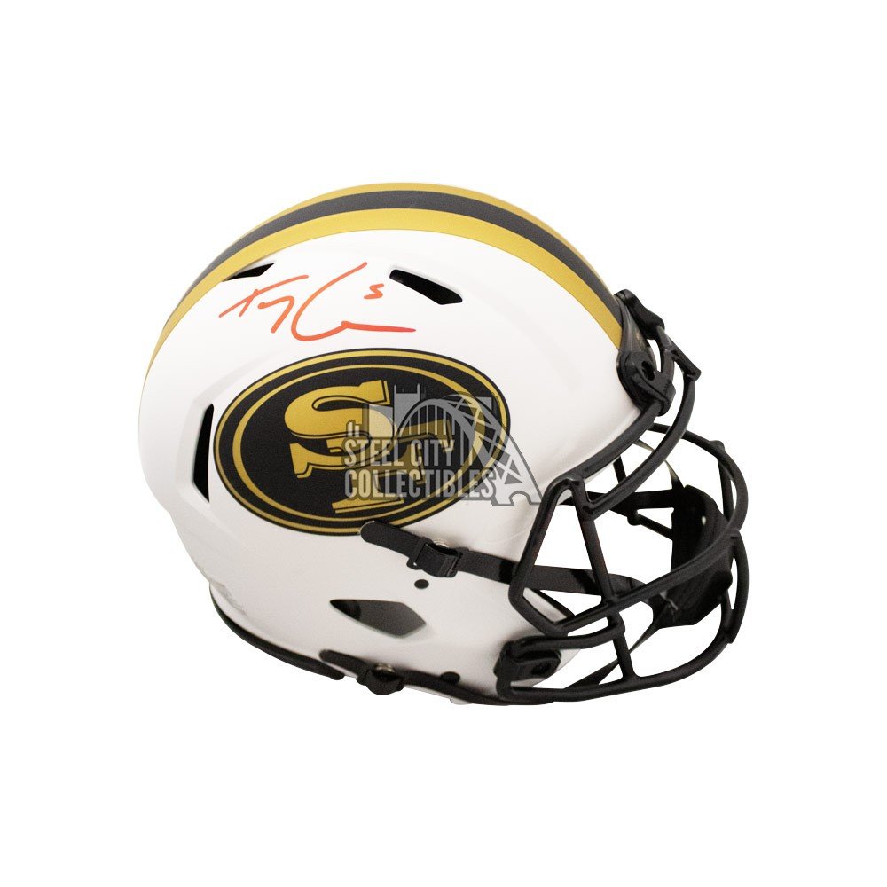 Trey Lance Autographed San Francisco 49ers Lunar Eclipse Mini Helmet - BAS