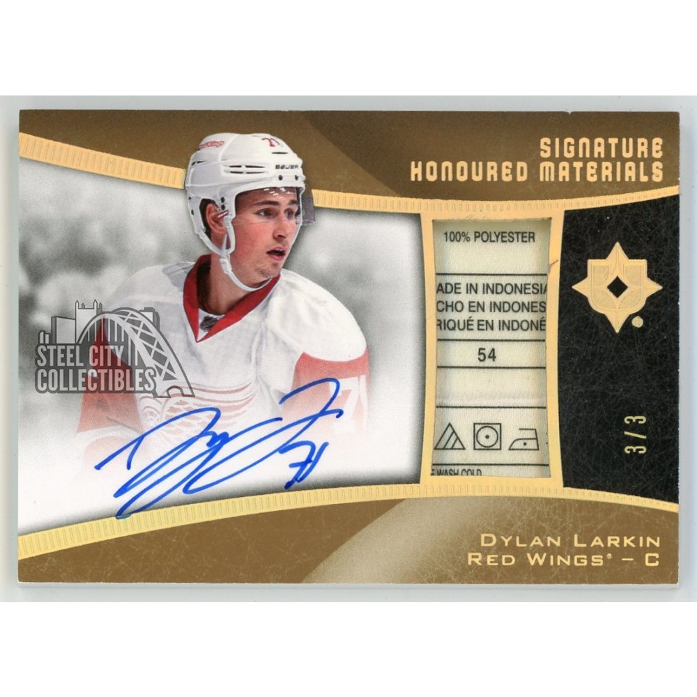 2015-16 Dylan Larkin Rookie /99 cheapest Fleer Showcase Platinum Medallion #U4