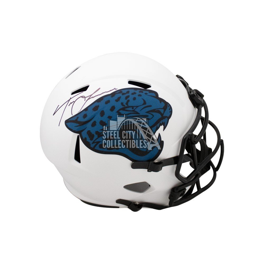 Trevor Lawrence Autographed Jaguars Lunar Eclipse Replica Full-Size  Football Helmet - Fanatics