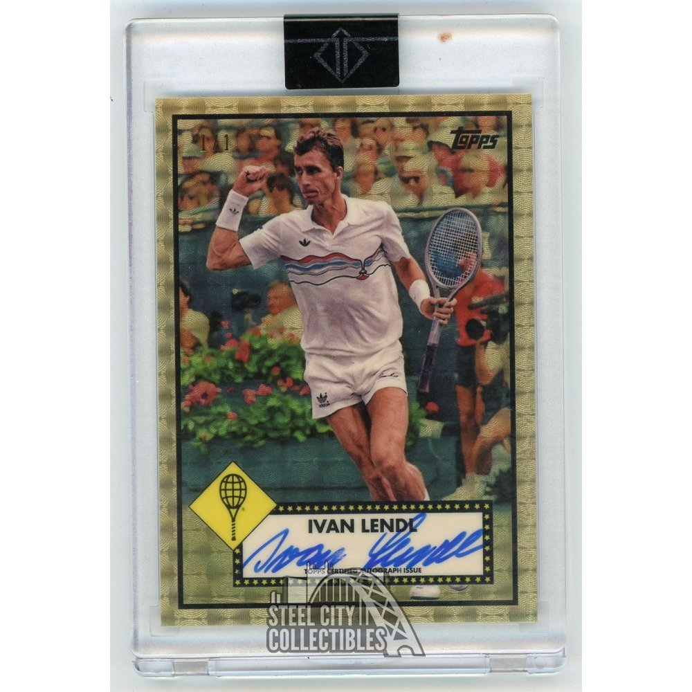 Ivan Lendl 2020 Topps Transcendent Tennis SuperFractor Autographed Card ...