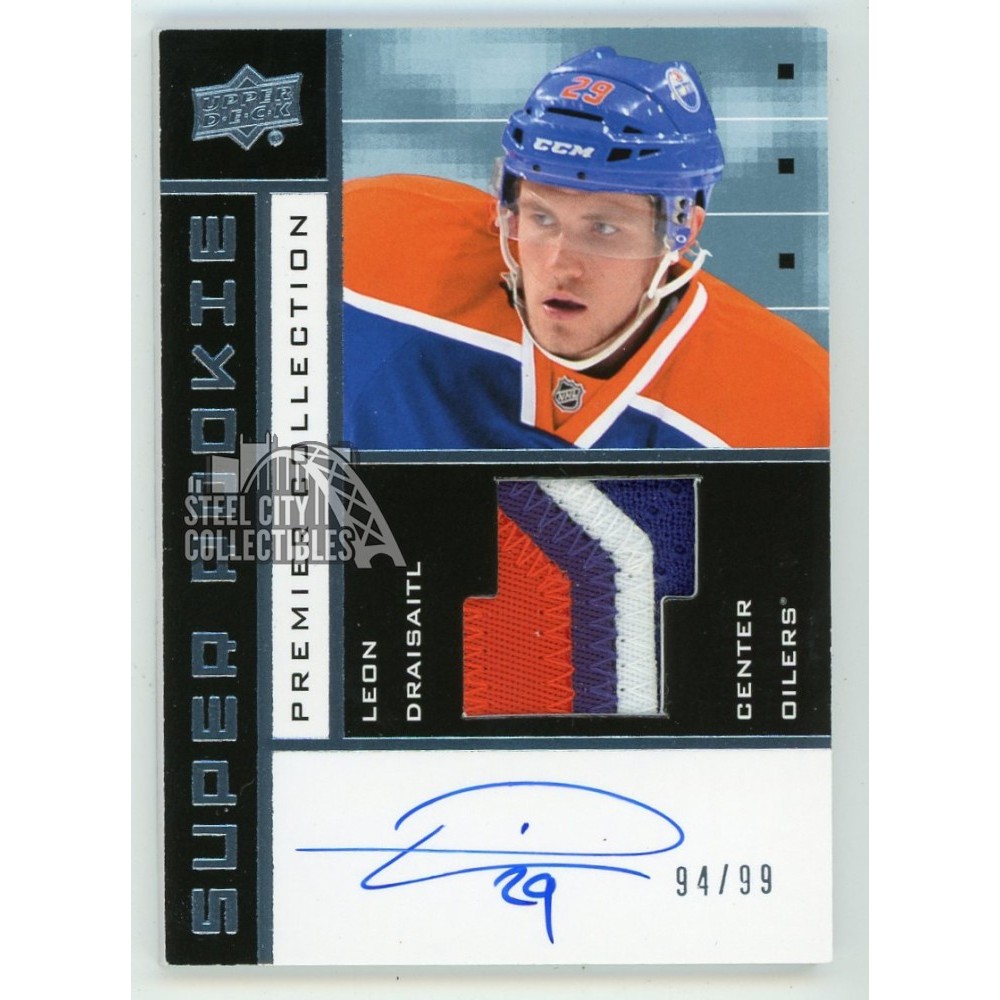 Leon Draisaitl 2014-15 Upper Deck Premier Super Rookie Autograph Patch ...