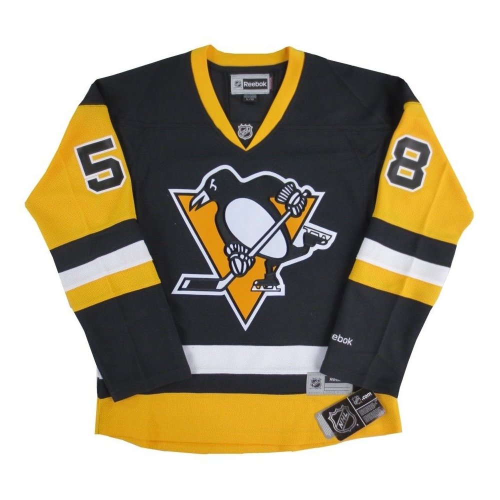 Kris Letang Pittsburgh Penguins Reebok NHL Women's Home Black Premier Jersey