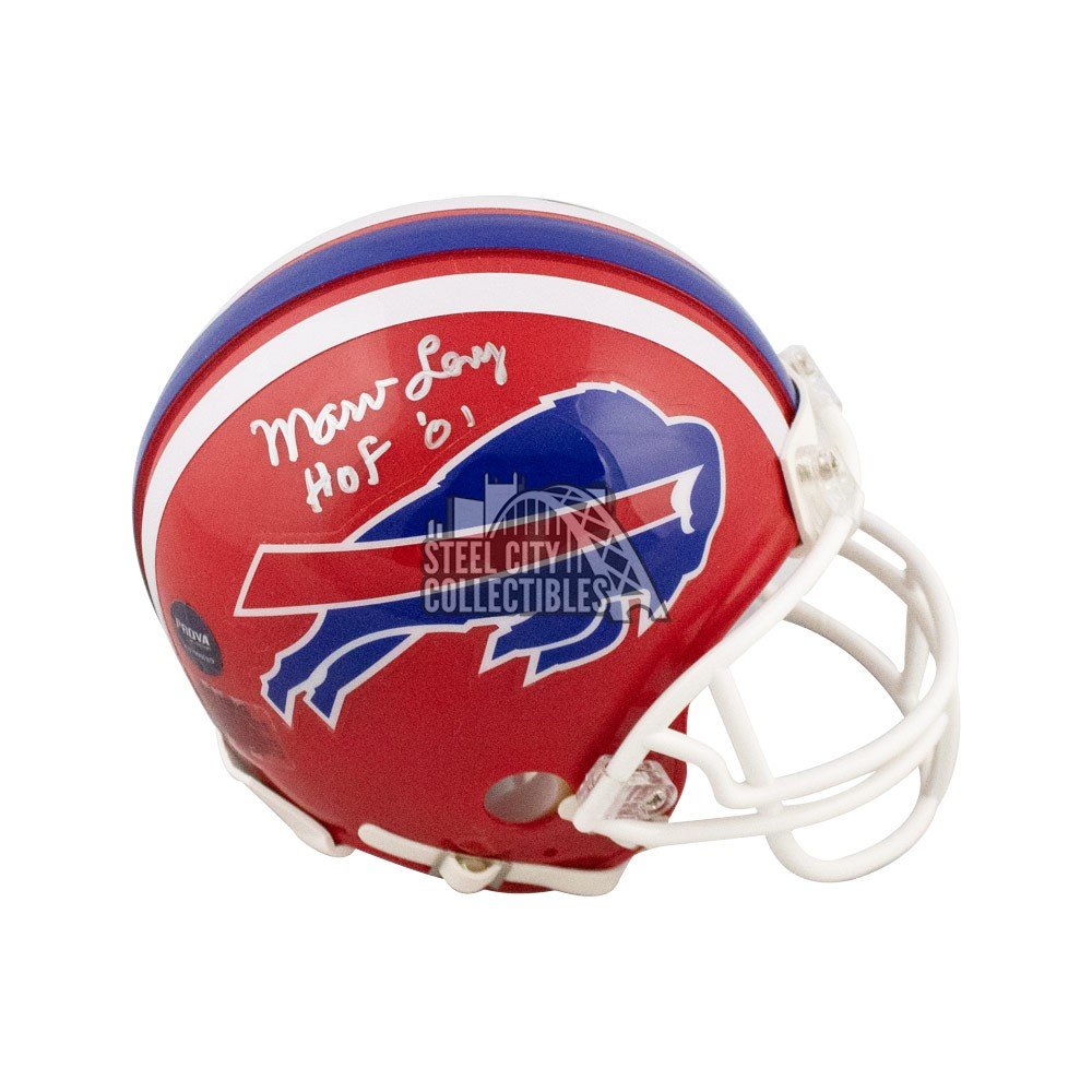 Marv Levy HOF 01 Autographed Buffalo Bills Mini Football Helmet - JSA COA