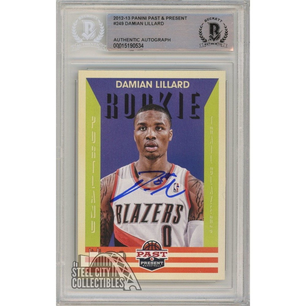 Damian Lillard 2012-13 Panini Past & Present Autograph Rookie Card #249 