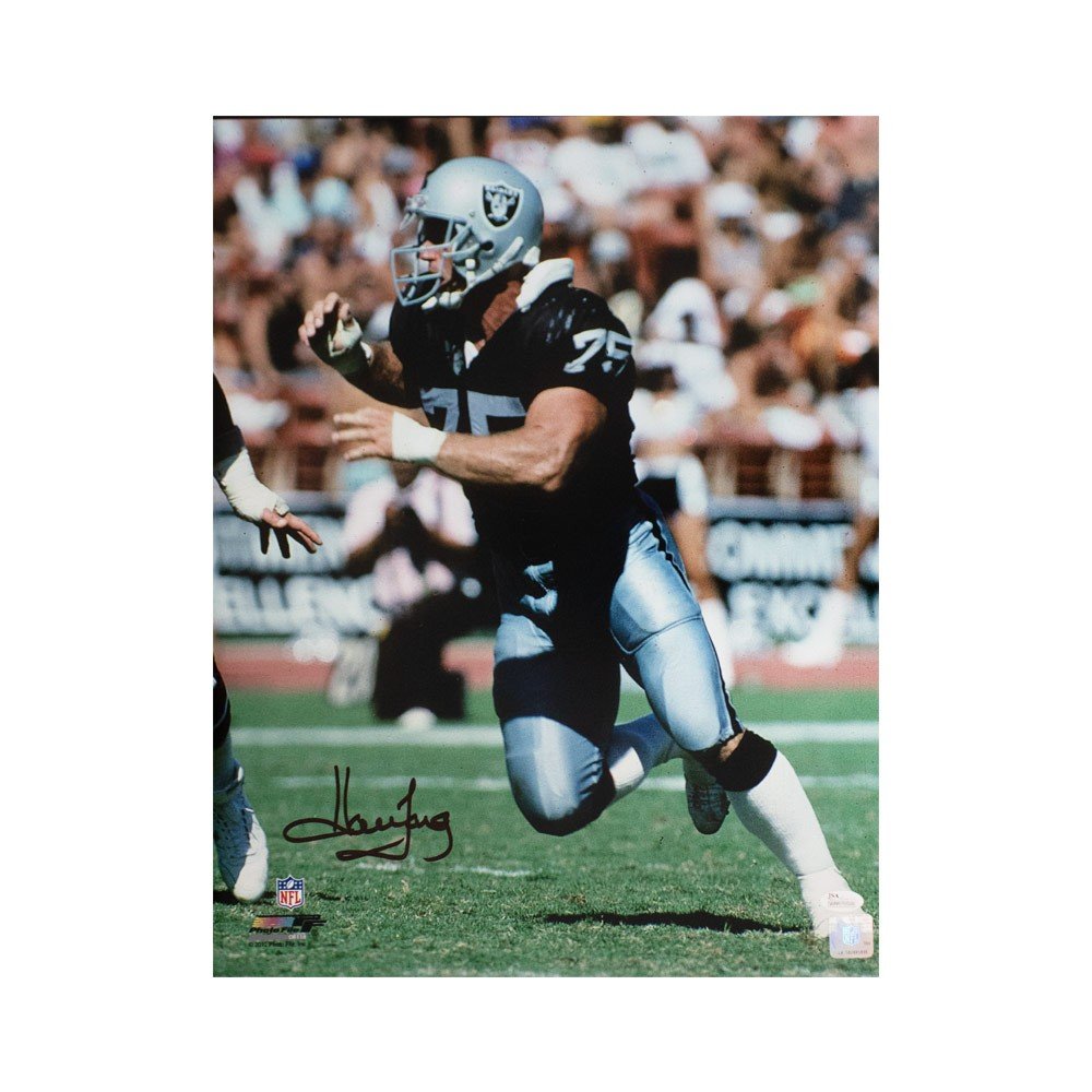 Howie Long Autographed Oakland Raiders Speed Full-Size Football Helmet -  BAS COA