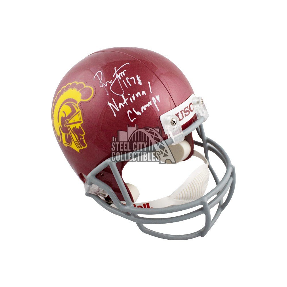 Ronnie Lott 1987 National Champs Autographed USC Full-Size Football Helmet  - BAS