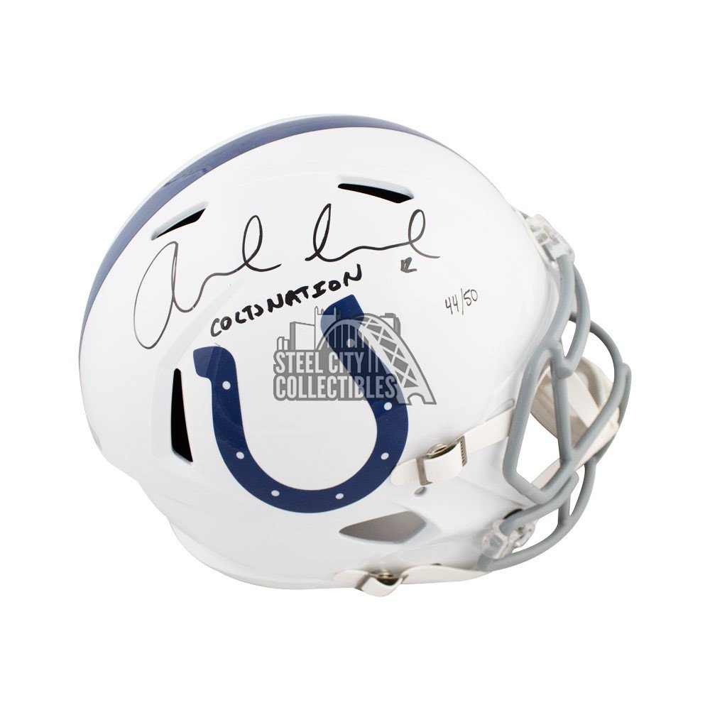 Andrew Luck Indianapolis Colts Signed Autographed Full Size Helmet –