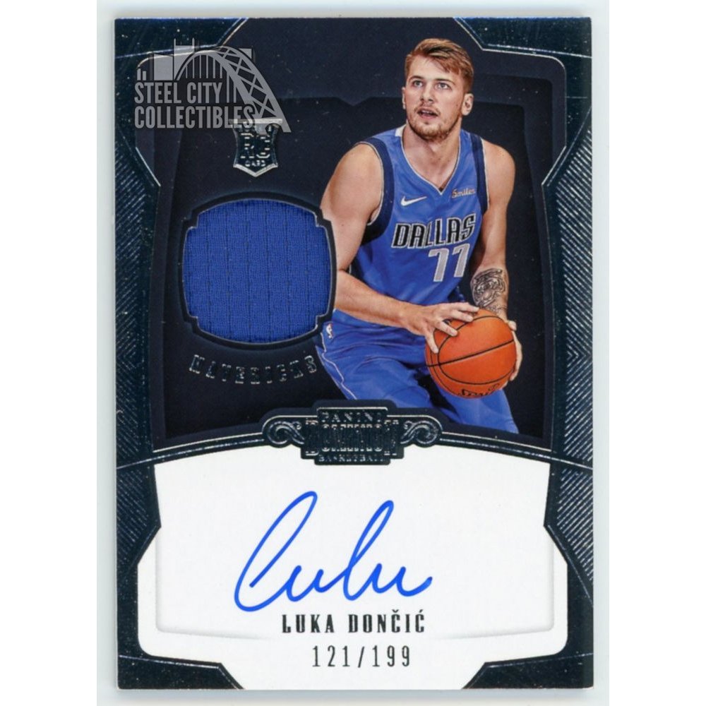 PSA/DNA LUKA DONCIC AUTOGRAPHED 2018-19 CONTENDERS JERSEY SWATCHES ROOKIE  AUTO