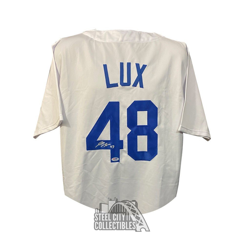 Gavin Lux Autographed Los Angeles Custom White Baseball Jersey - PSA COA