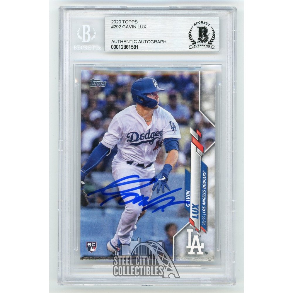 Gavin Lux Los Angeles Dodgers Autographed Signed 2020 Topps Chrome