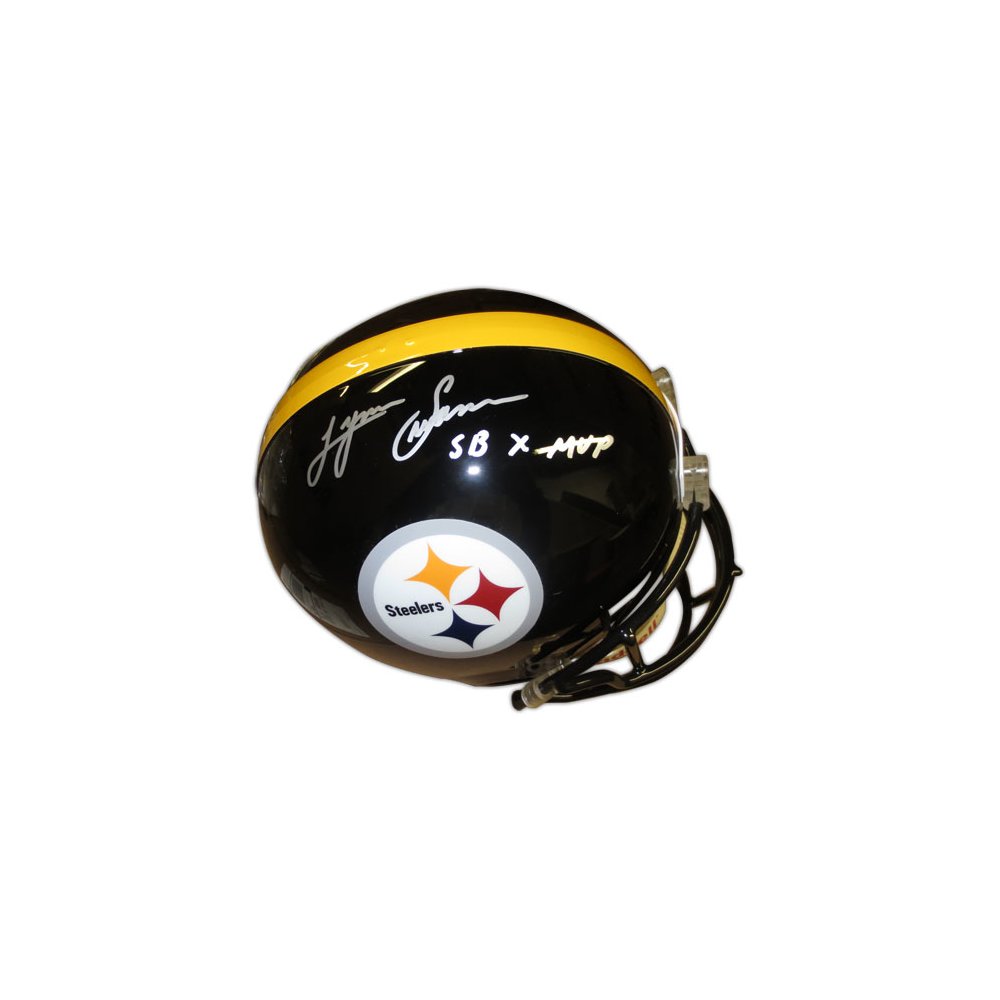 Lynn Swann Signed Pittsburgh Steelers Black Mini Helmet