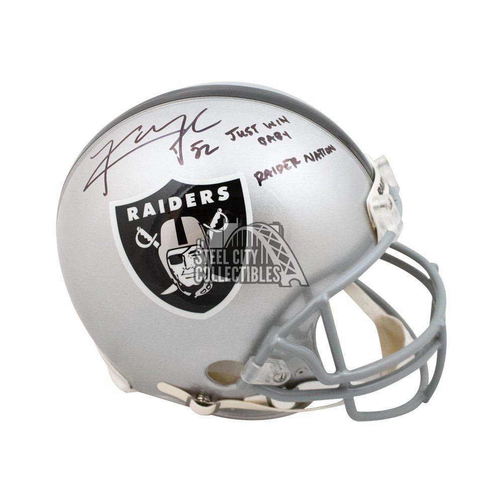 Khalil Mack Autographed Raiders Authentic Full-Size Football