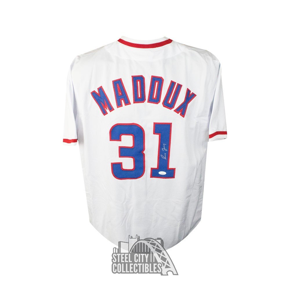 Greg Maddux Chicago Cubs Signed Autograph MLB Custom White Jersey LoJo  Sports Certified at 's Sports Collectibles Store