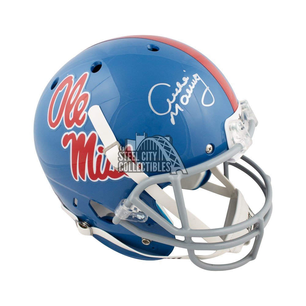 Archie Manning Autographed Ole Miss Rebels Full-Size Football Helmet  Steiner COA