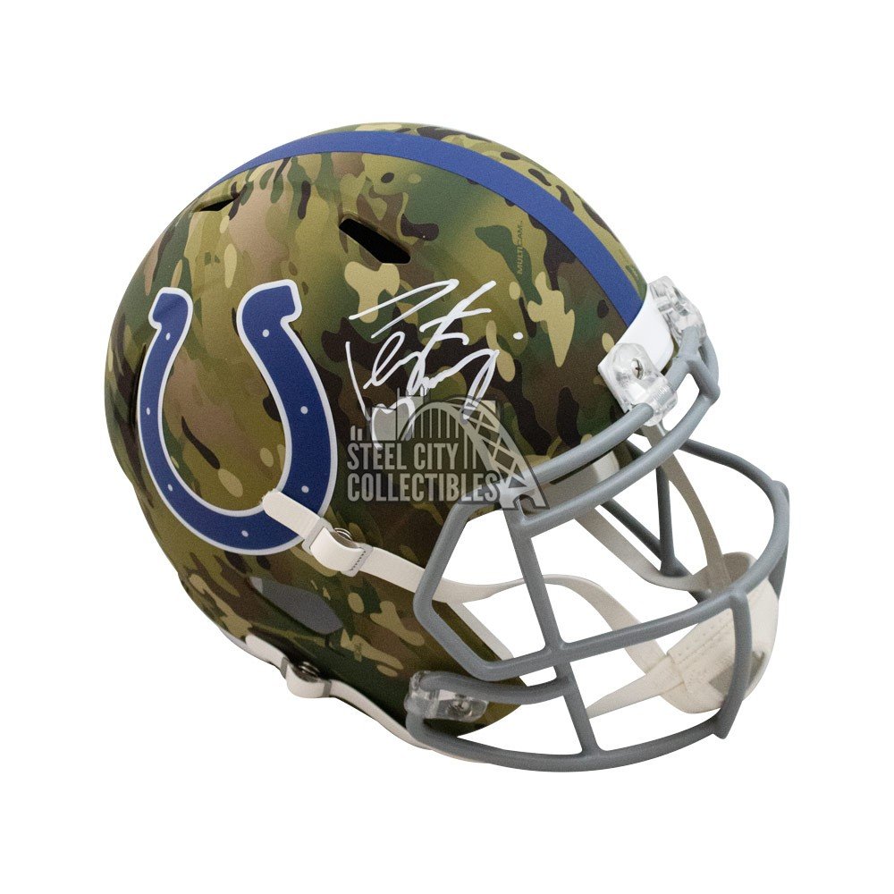 Peyton Manning Autographed Tennessee Volunteers Camo Mini Football Helmet -  Fanatics