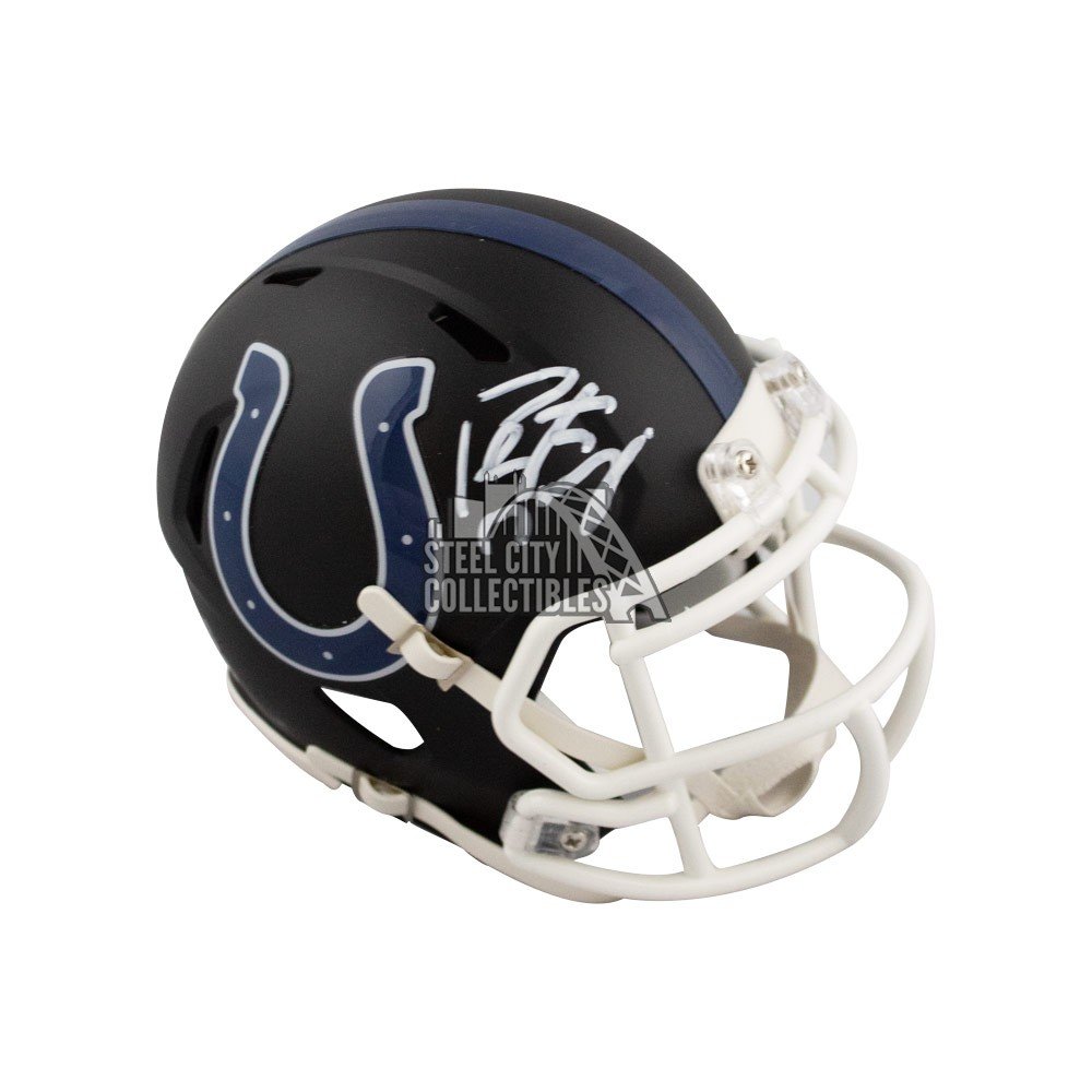 Peyton Manning Autographed Indianapolis Colts Flat Black Mini Football  Helmet Fanatics