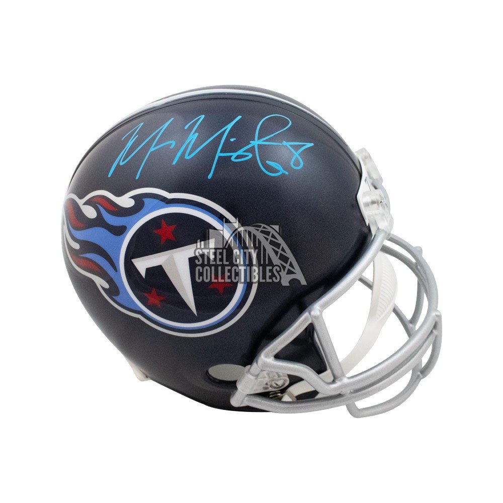 Marcus Mariota Autographed Tennessee Titans White Replica Full-Size  Football Helmet - BAS COA