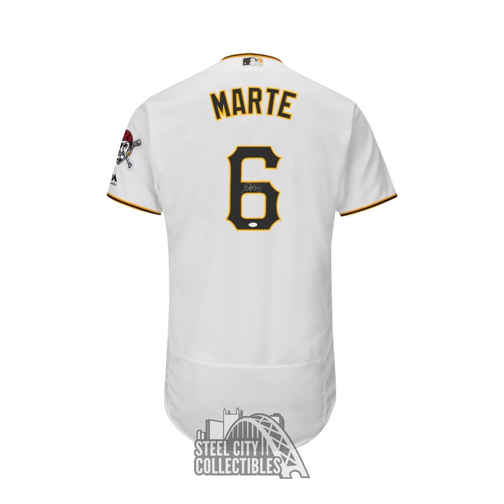 Starling Marte Autographed Authentic Pirates Jersey