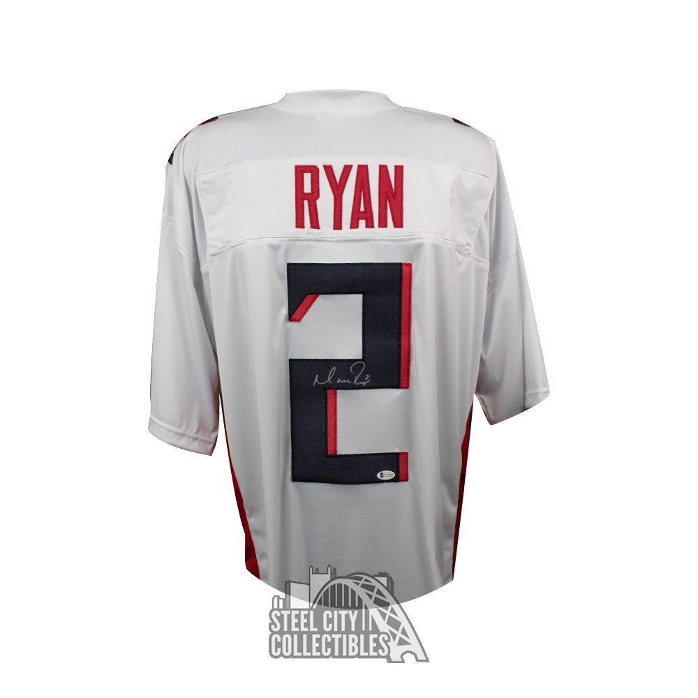 Matt Ryan Autographed Atlanta Custom White Football Jersey - BAS COA