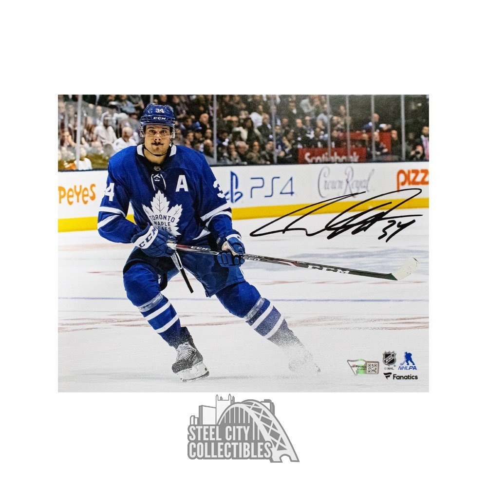 Auston Matthews Toronto Maple Leafs Autographed Mini Composite