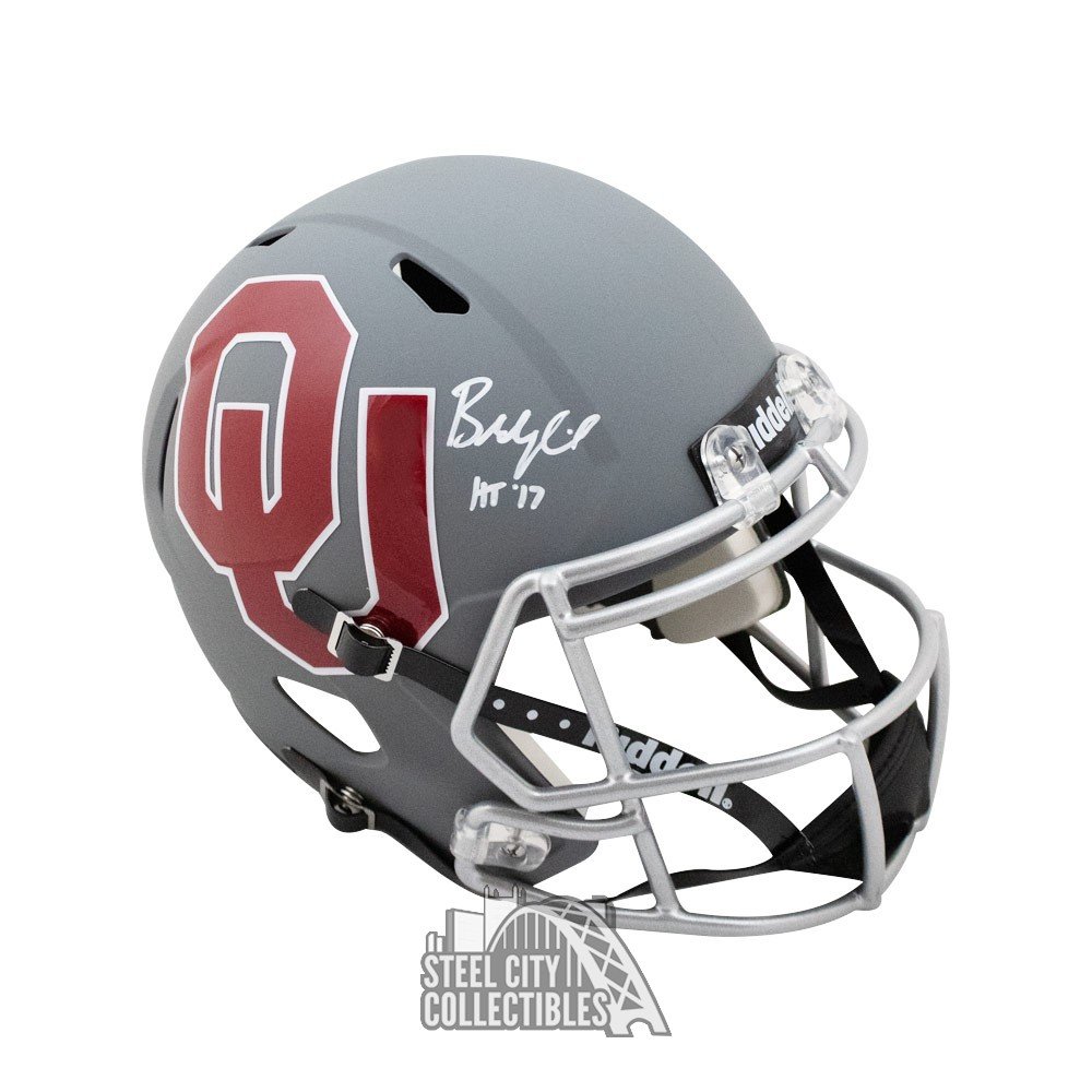 Baker Mayfield HT 17 Autographed Oklahoma AMP Replica Full-Size Football  Helmet - BAS COA