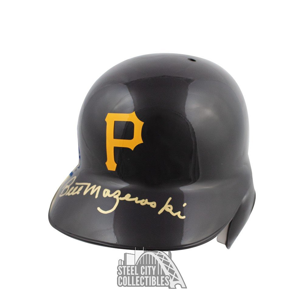 Bill Mazeroski Autographed Pirates Authentic Batting Baseball Helmet  PSA/DNA