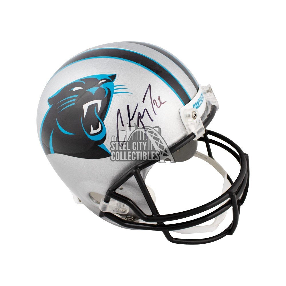 Christian McCaffrey Autographed Signed Panthers Speed Helmet - JSA  Witnessed 