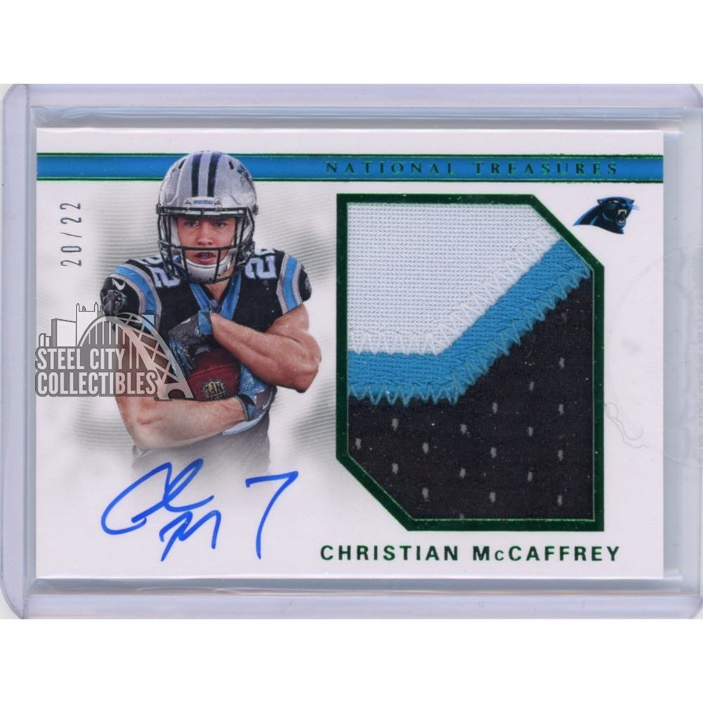 Christian McCaffrey Autographed Trading Cards, Signed Christian McCaffrey  Inscripted Trading Cards