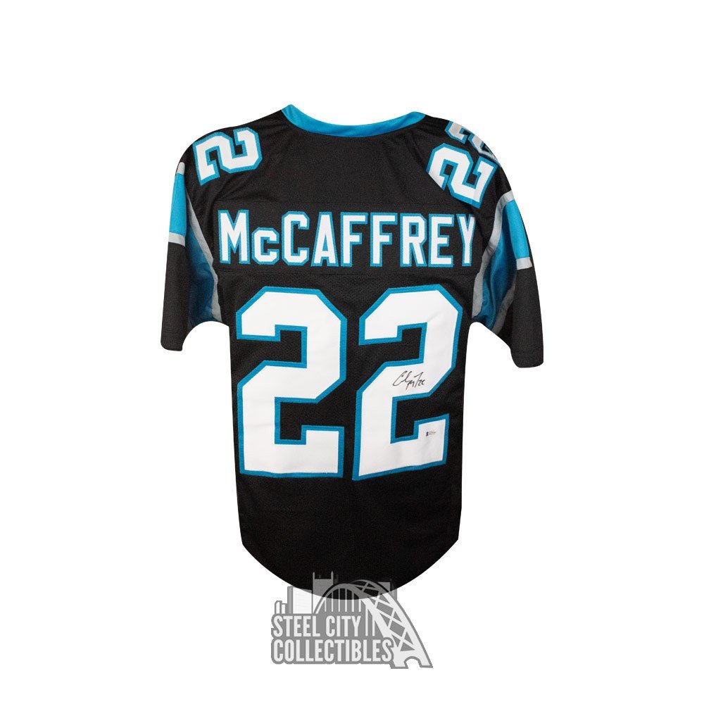 Christian McCaffrey Autographed Signed Jersey - Beckett Authentic - Black 