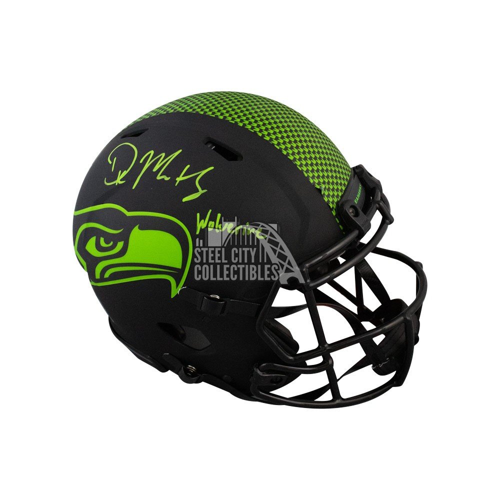 DK Metcalf Wolverine Autographed Seahawks Eclipse Authentic Full-Size  Football Helmet - BAS