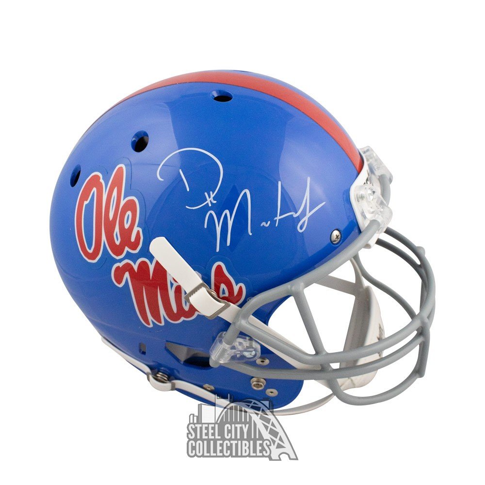 DK Metcalf Ole Miss Rebels Autographed White Panel Football